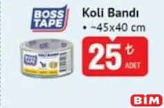BOSS TAPE KOLİ BANDI fiyat ve kampanya bilgisi